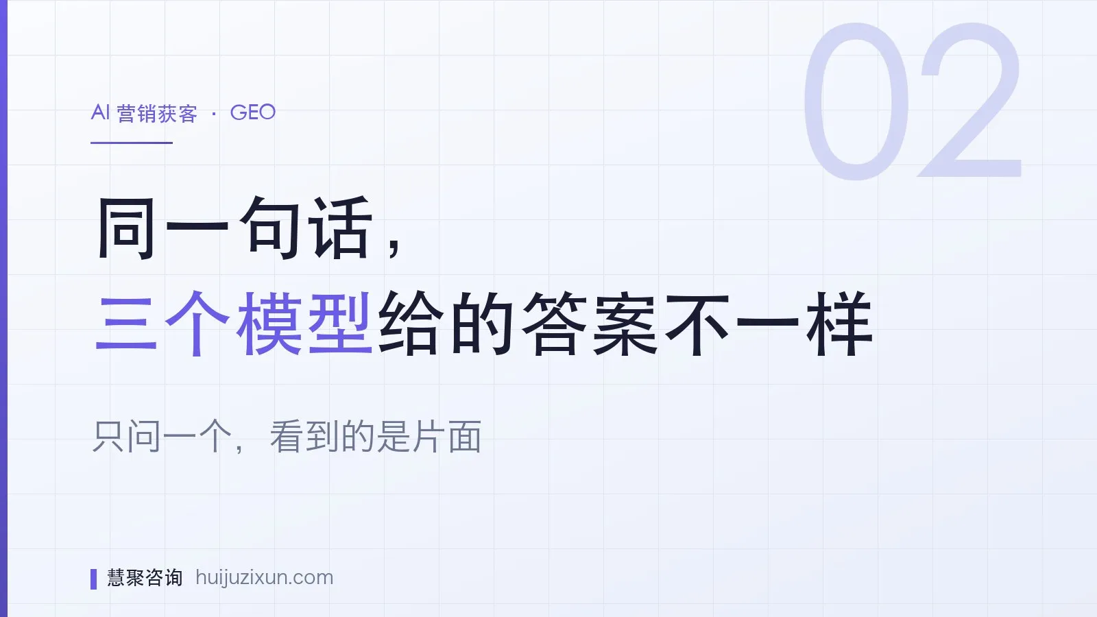信息图：同一句话，三个模型给的答案不一样